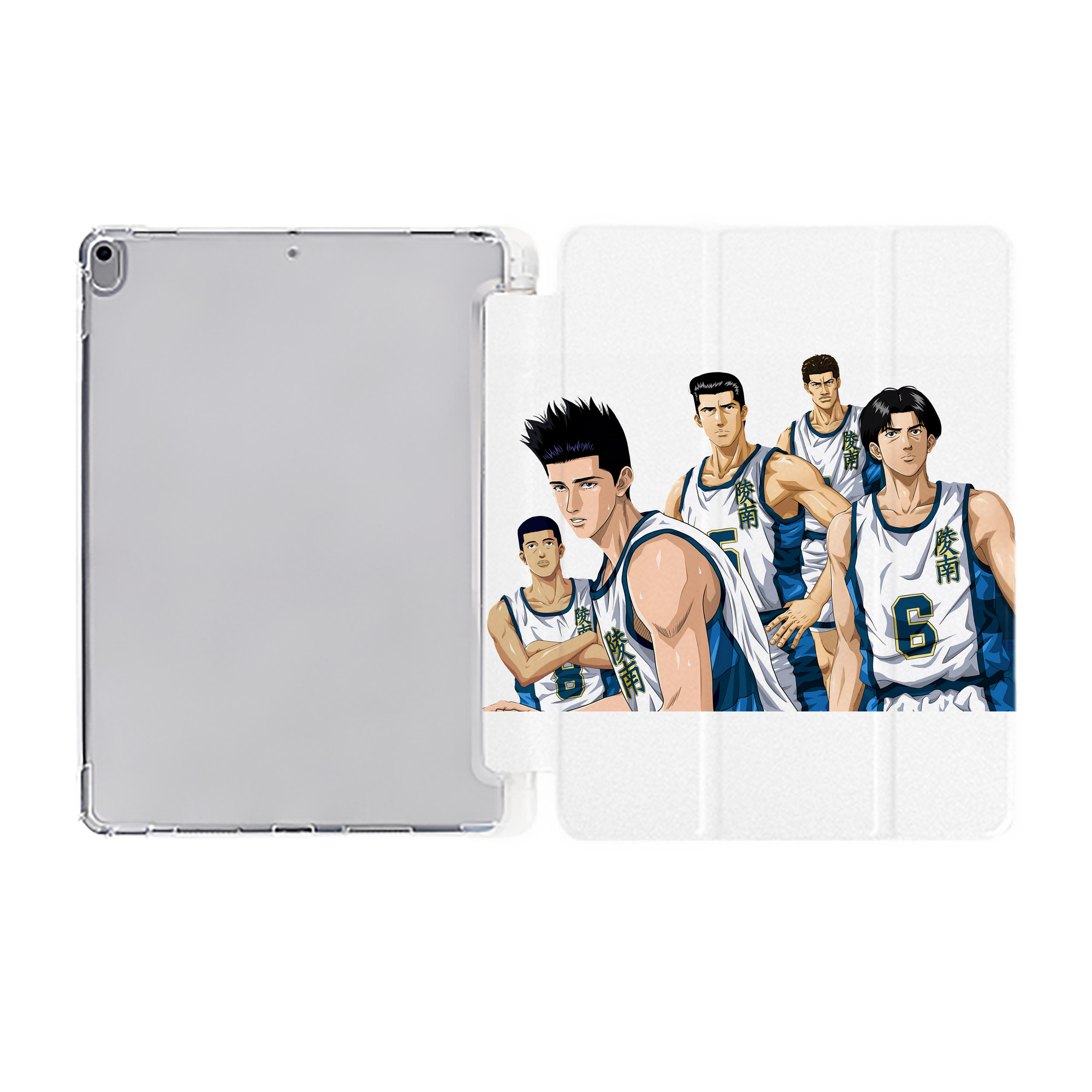 （画像用） SLAM DUNK／スラムダンク IPad ケース ペン収納付き 三つ折りスタンド PUレザー×シリコン 対応機種9.5/10.5/10.9インチ